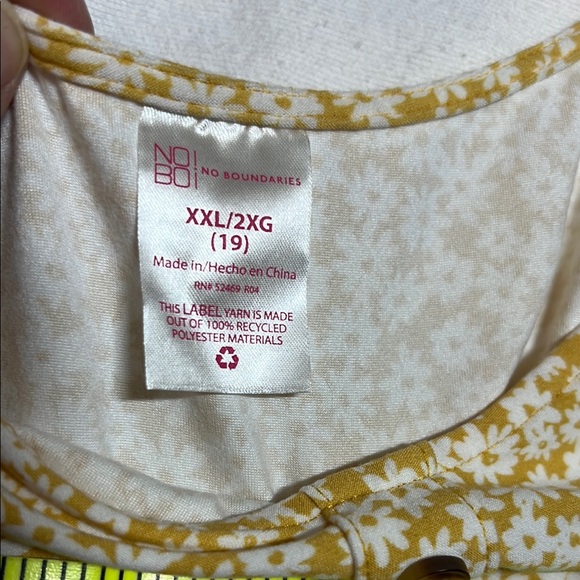 No Boundaries Cream Mini Sundress with Scoop Neck and Sleeveless Design - Picture 8 of 8